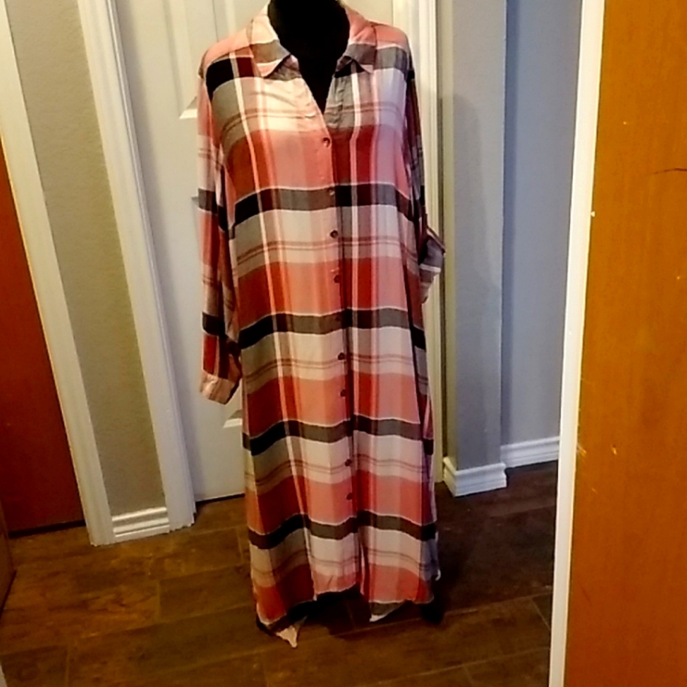 Roaman`S Brushed Flannel Dress